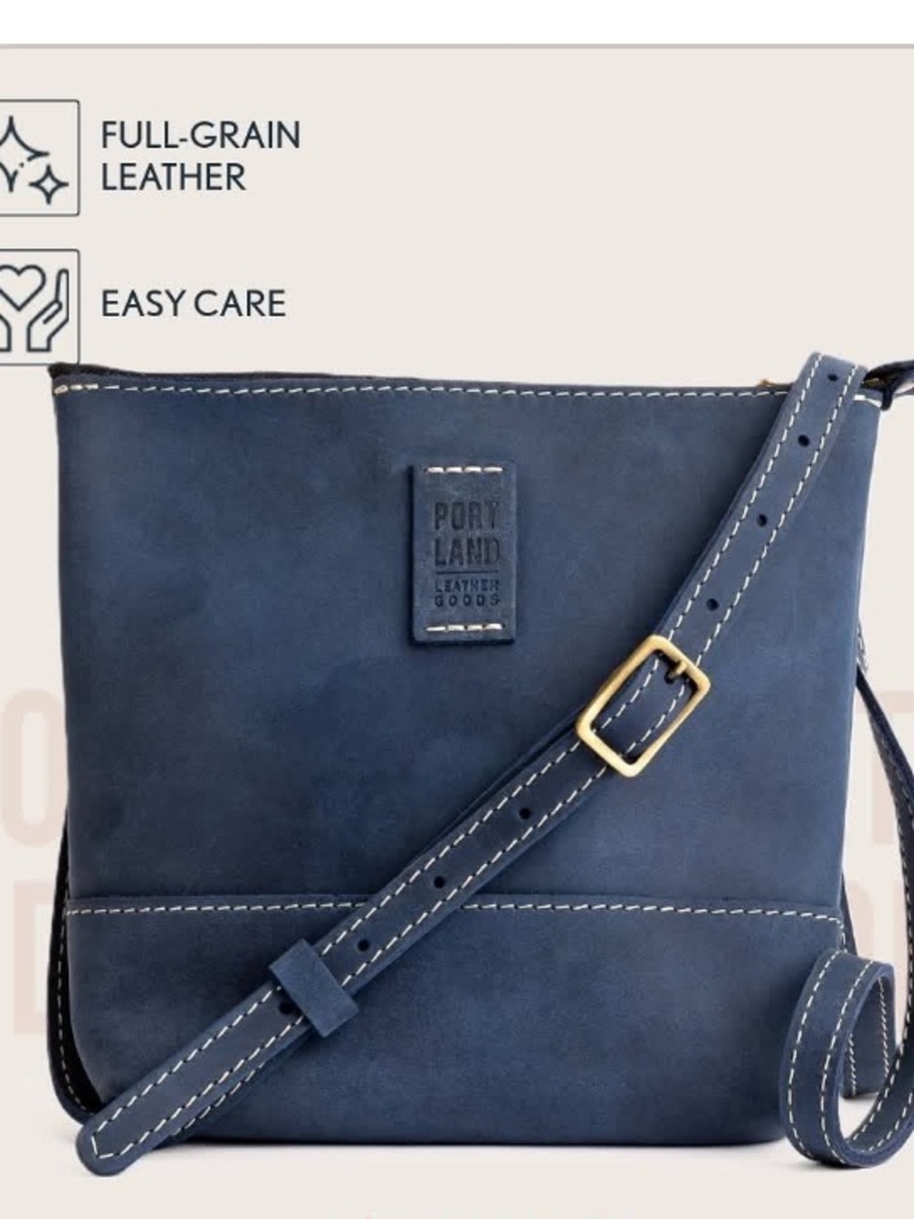 Portland Leather Company Festival Crossbody Bag